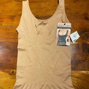Thalia Sodi shapewear beige tank women’s size large
